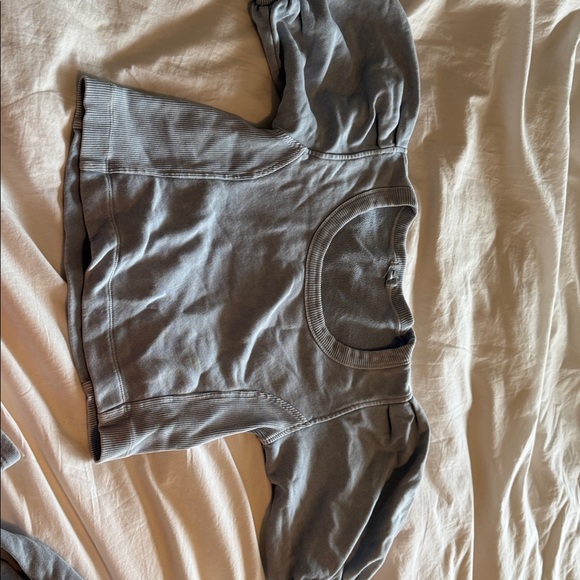 Aerie Cropped Top, Barrel Leg Sweat Set - Picture 2 of 8